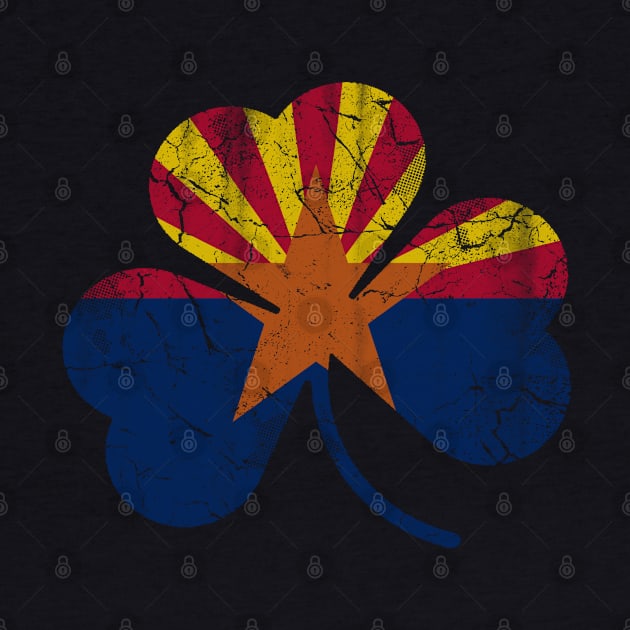 Arizona Flag Shamrock Irish St Patricks Day by E